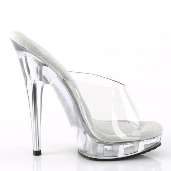 Clear Platform Stiletto Heels: Gel Insole High Heels for Women - Picture 2 of 4